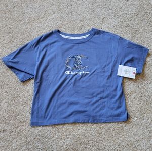 Champion Cropped Graphic Tee - Small